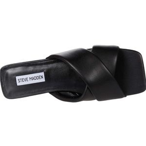 Steve Madden Black Mayra Sandal Size 6.5 Used with Box